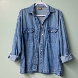 Vintage Chambray Denim Button Down